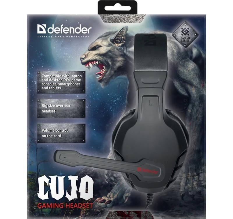 Ausinės su mikrofonu Defender CUJO Gaming 4 pin + adapter 2x mini jack+ Žaidimas