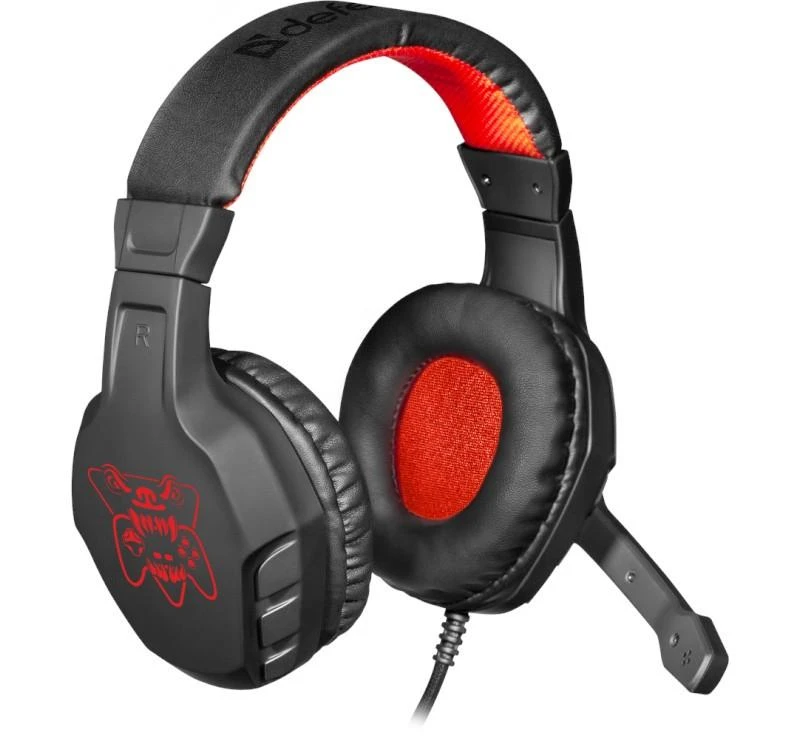 Ausinės su mikrofonu Defender CUJO Gaming 4 pin + adapter 2x mini jack+ Žaidimas