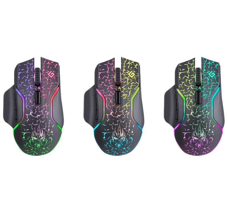 Kompiuterio Pelė - Defender GM-067 Oneshot Optinė RF RGB 3200dpi 7P