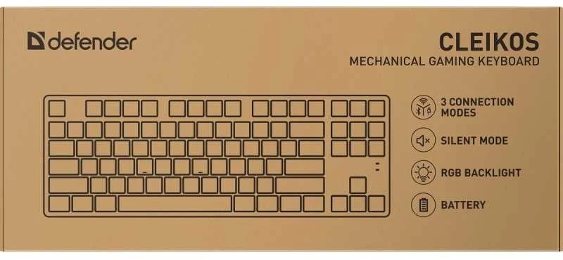 Klaviatūra Defender Cleikos GK-135 Outemu Brown
