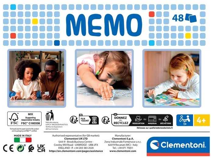 Clementoni Žaislai CLE Gra memo Psi patrol 18310