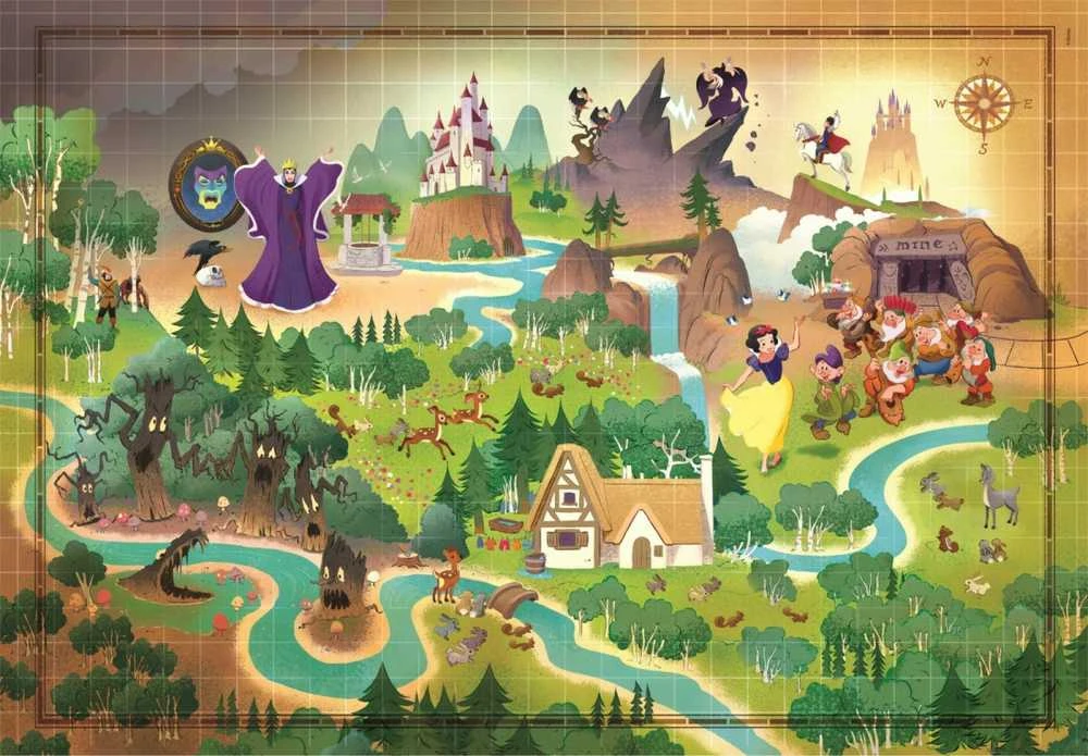 Clementoni Dėlionė 1000 vnt. - Disney Snieguolė