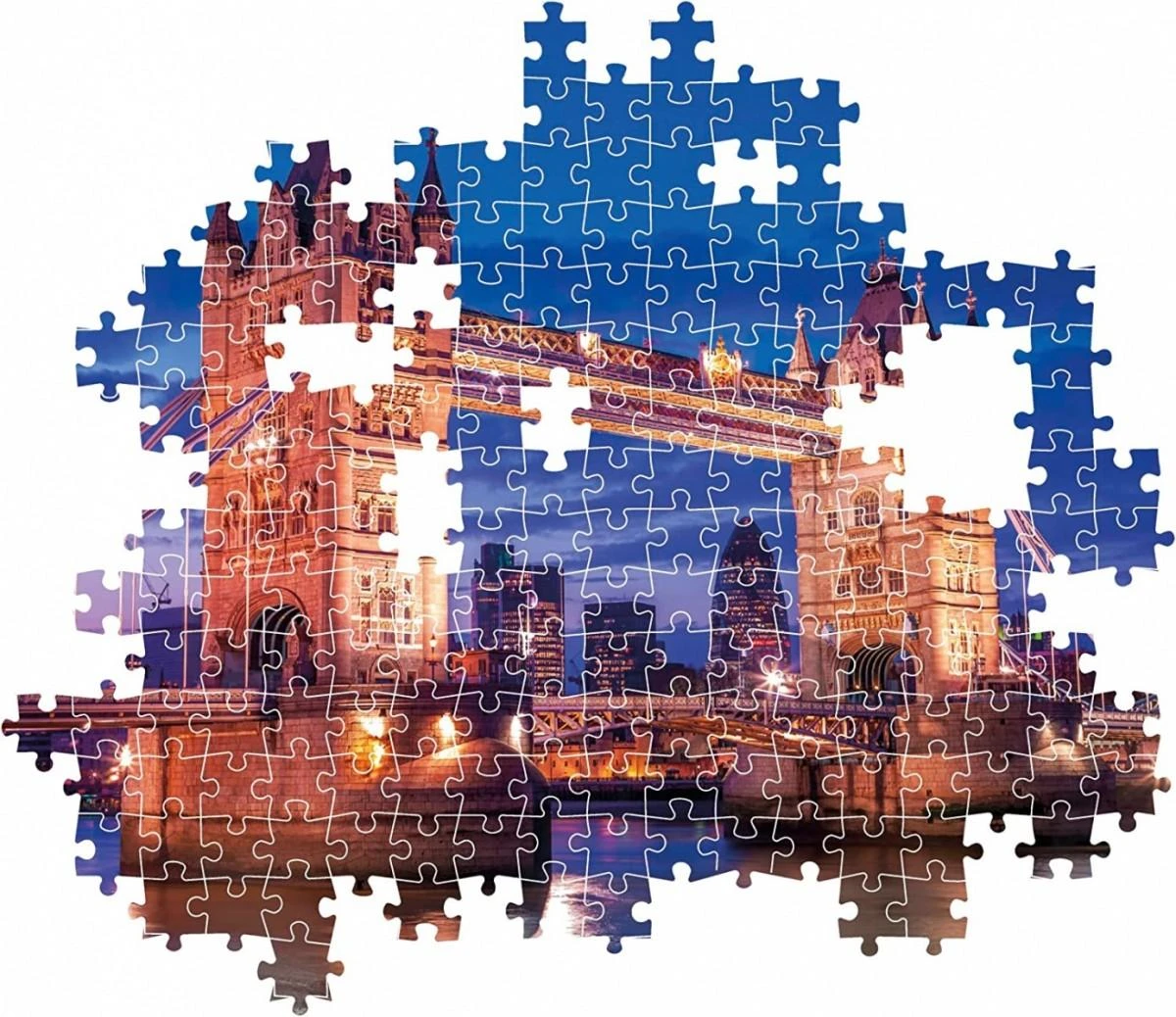 Clementoni Dėlionė 1000 vnt. - Tauerio tiltas naktį (Tower Bridge)