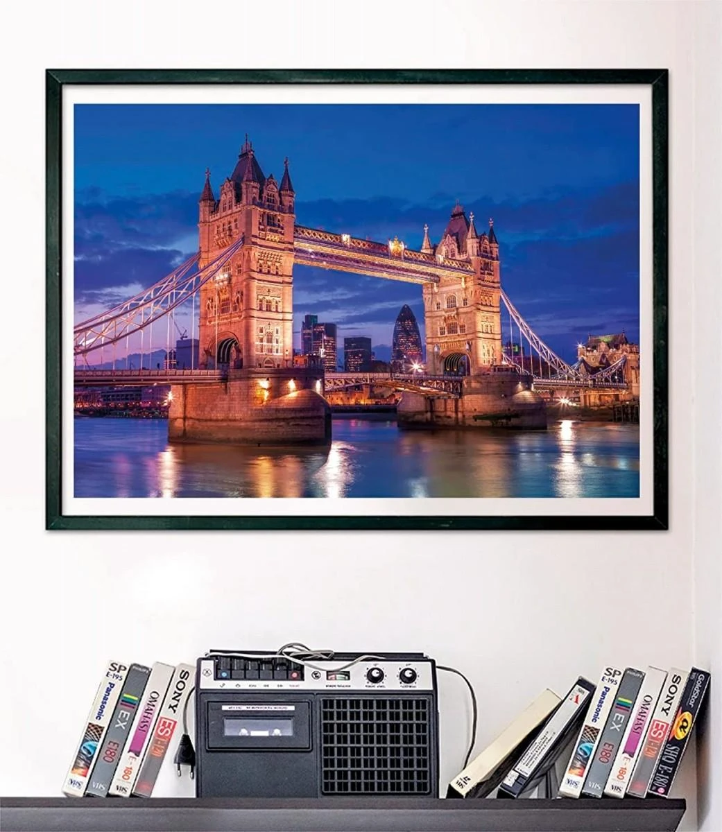 Clementoni Dėlionė 1000 vnt. - Tauerio tiltas naktį (Tower Bridge)