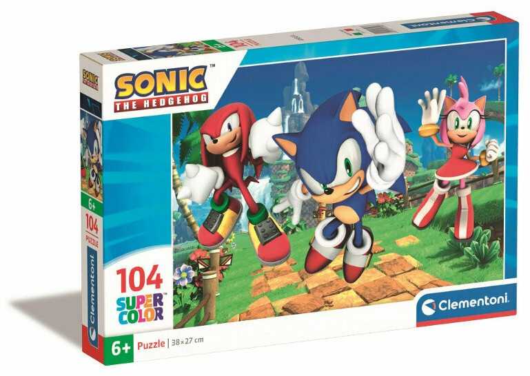 Clementoni Dėlionė 104 vnt. - Sonic aprašymas - Prekės nuotrauka