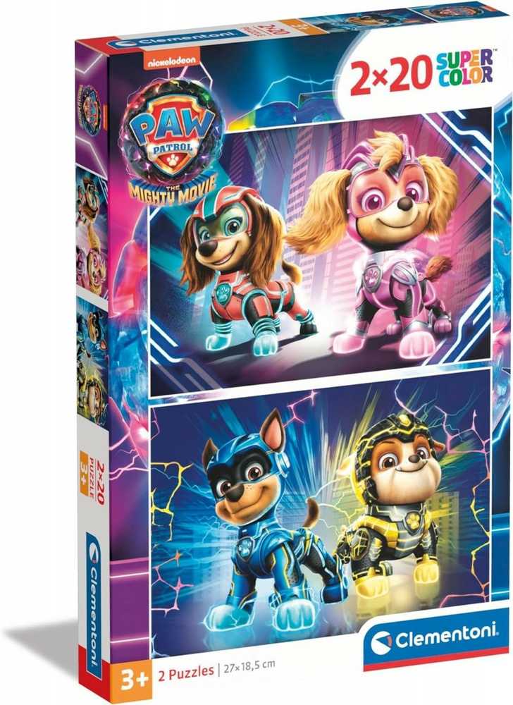 Clementoni Dėlionė 2x20 vnt. - Šunyčiai patruliai (PAW Patrol)