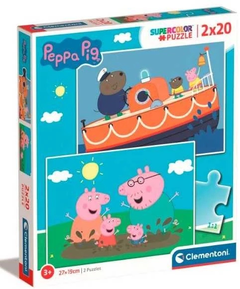 Clementoni Dėlionė 2x20 vnt. - Peppa Pig