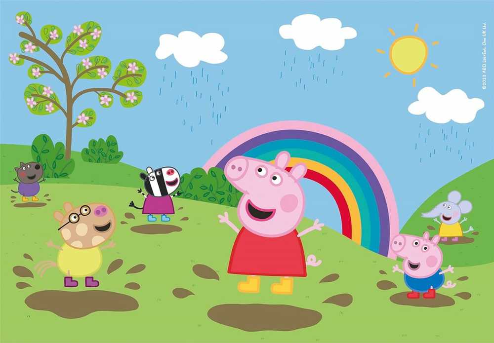 Clementoni Dėlionė 2x60 vnt. - Frame Me Up – Peppa pig