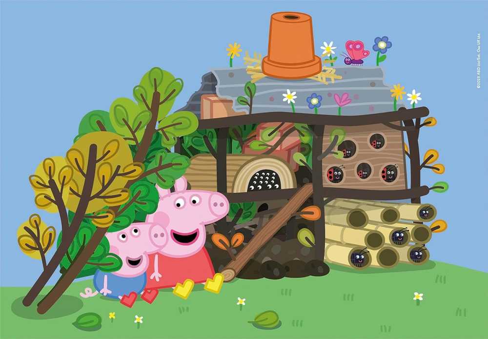 Clementoni Dėlionė 2x60 vnt. - Frame Me Up – Peppa pig