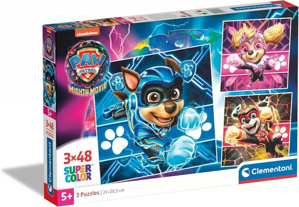 Clementoni Dėlionė 3x48 vnt. - Šunyčiai patruliai (PAW Patrol)