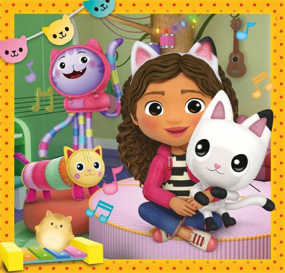 Clementoni Dėlionė 3x48 vnt. - Gabby's Dollhouse