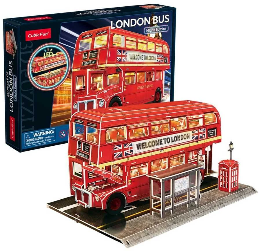 CubicFun Puzzle 3D dėlionė – Londono autobusas