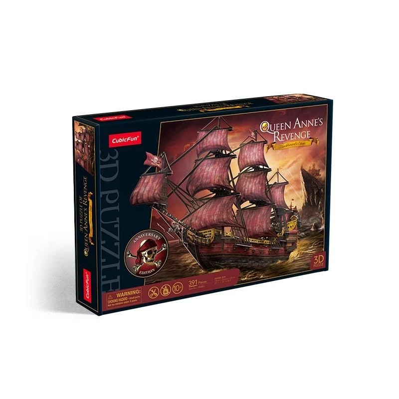 CUBIC FUN CUBICFUN 3D dėlionė „Queen Anne’s Revenge“, jubiliejinis leidimas