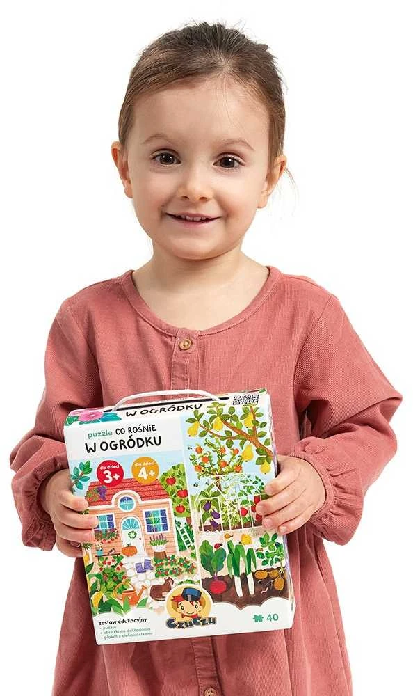 CzuCzu Edukacinė dėlionė „Kas auga sode“ 40 detalių + plakatas ZA5144