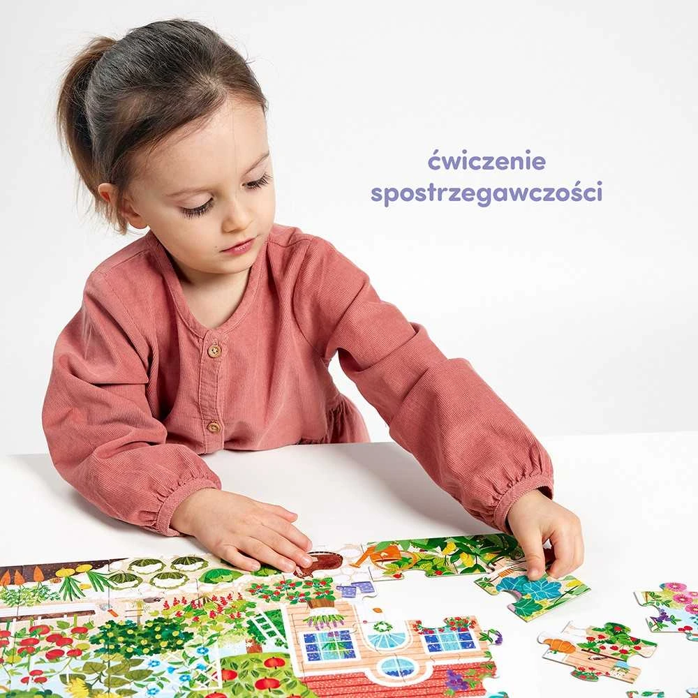 CzuCzu Edukacinė dėlionė „Kas auga sode“ 40 detalių + plakatas ZA5144
