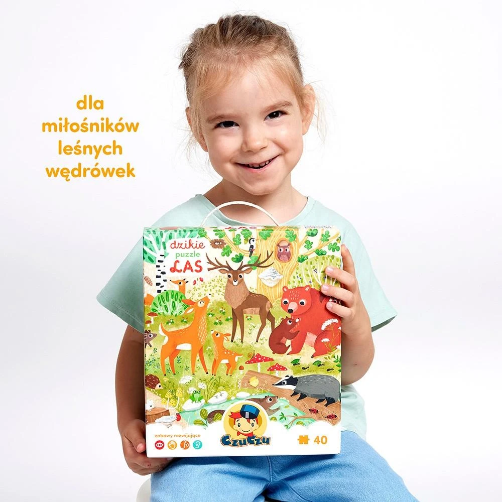 CzuCzu Dėlionė 40 vnt. - Miško gyvūnai