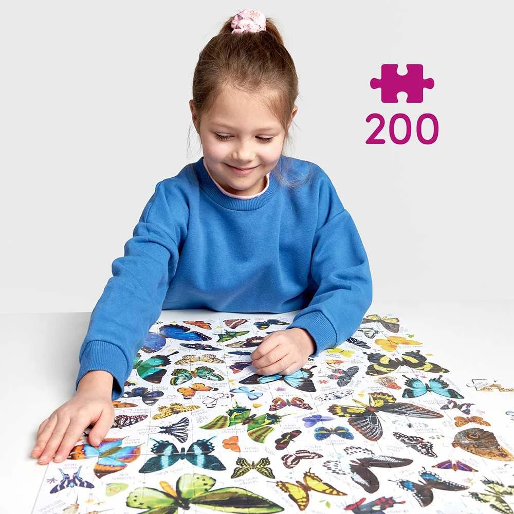 Czuczu Puzzlove 200 dalių dėlionė su drugeliais