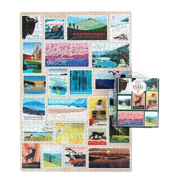Dėlionė CzuCzu Puzzlove Lenkijos nacionaliniai parkai 1000 vnt.