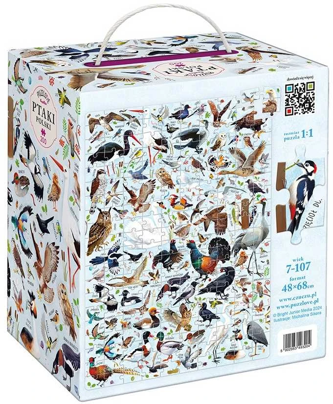 Puzzlove CzuCzu: Lietuvos paukščiai, 200 dalių dėlionė