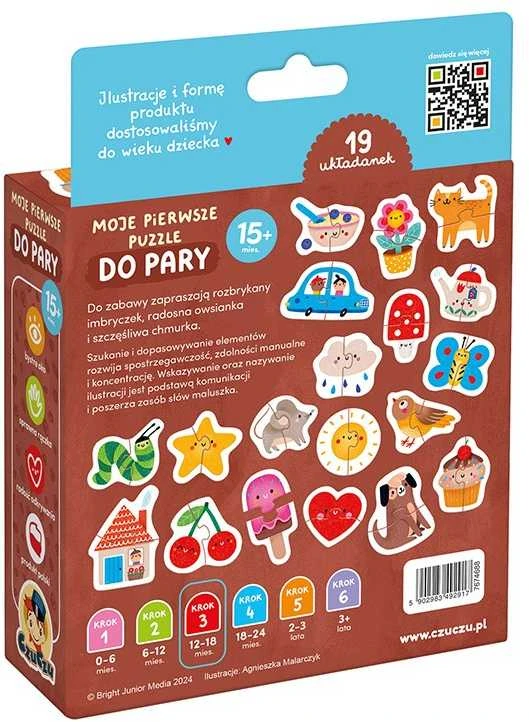 Dėlionė CzuCzu My first puzzle Pairs 19 puzzles 15m+ ZA5545