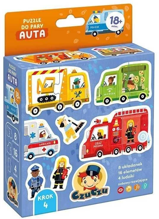 Dėlionė CzuCzu Puzzle for a pair 18m+ CARS ZA5661