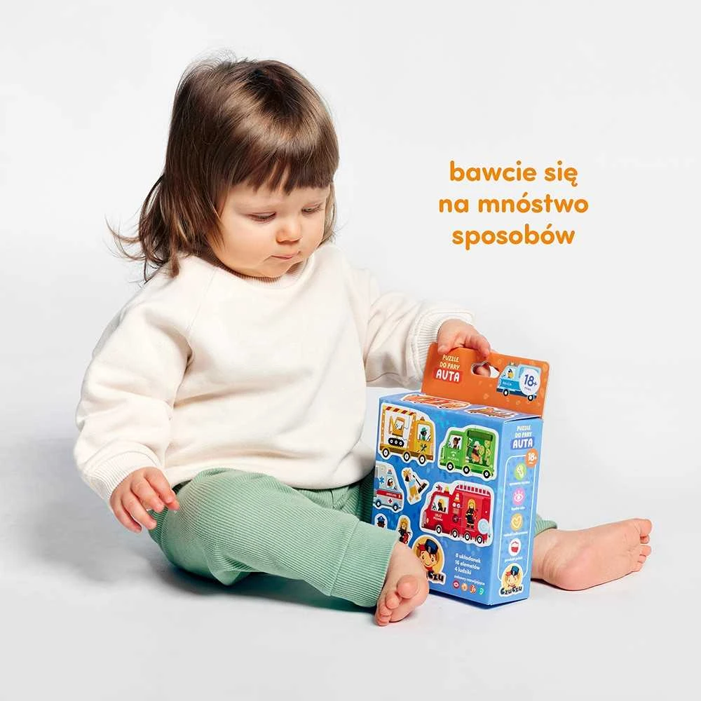 Dėlionė CzuCzu Puzzle for a pair 18m+ CARS ZA5661