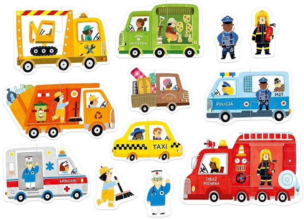 Dėlionė CzuCzu Puzzle for a pair 18m+ CARS ZA5661