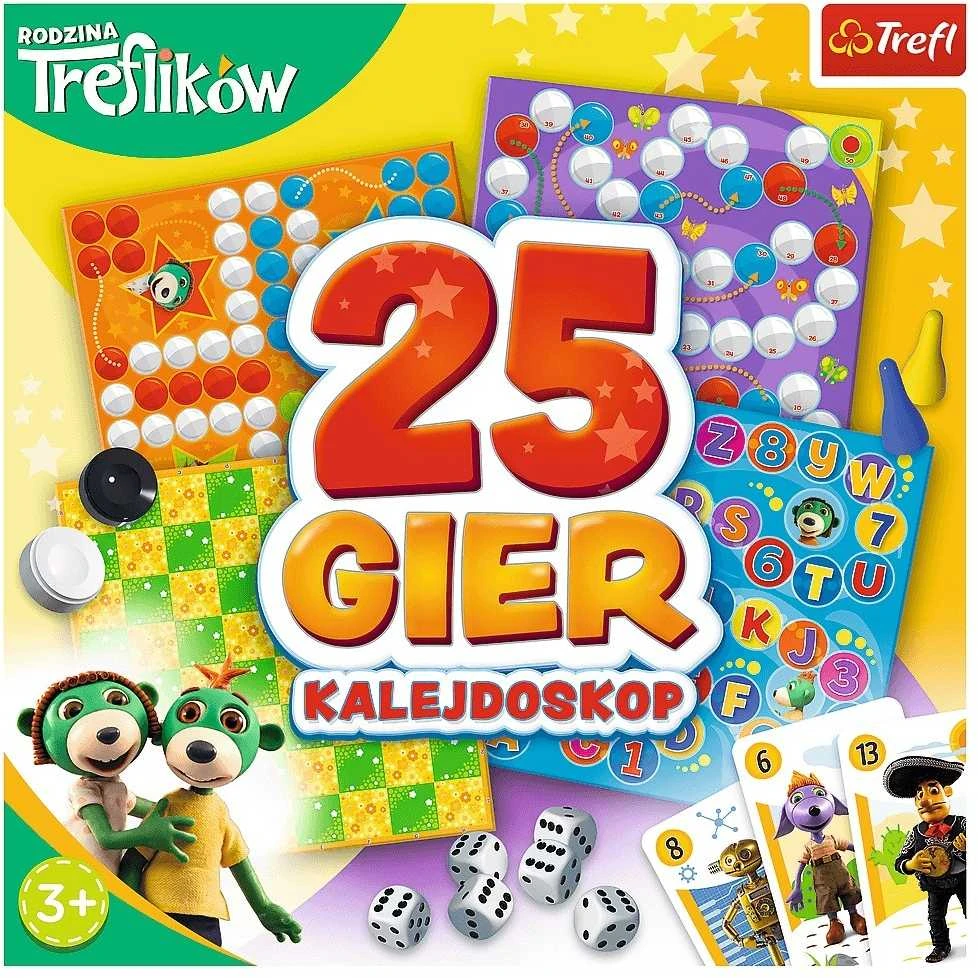 TREFL 02119 Kaleidoskopas 25 Žaidimai Treflik šeima*