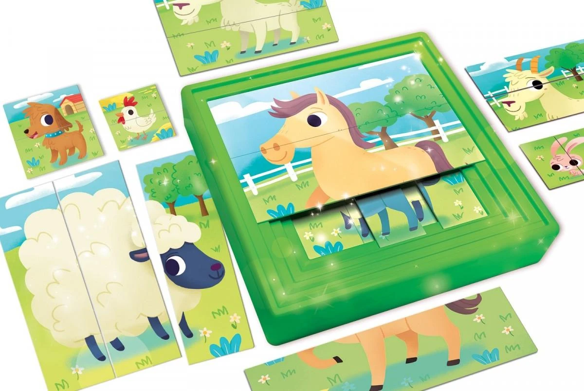 Dėlionė Liscianigiochi 9 progresyvūs galvosūkiai - Carotina Baby - Ūkis - su savaime koreguojančia atrama - LISCIANI