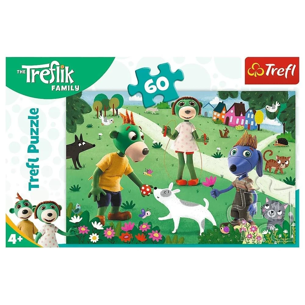 Trefl dėlionė 60 vnt. - Treflikai gamtoje