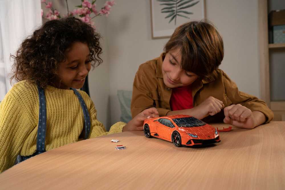 Dėlionė Puzzle - Ravensburger 3D Model Lamborghini Huracan Žalias