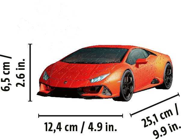 Dėlionė Puzzle - Ravensburger 3D Model Lamborghini Huracan Žalias