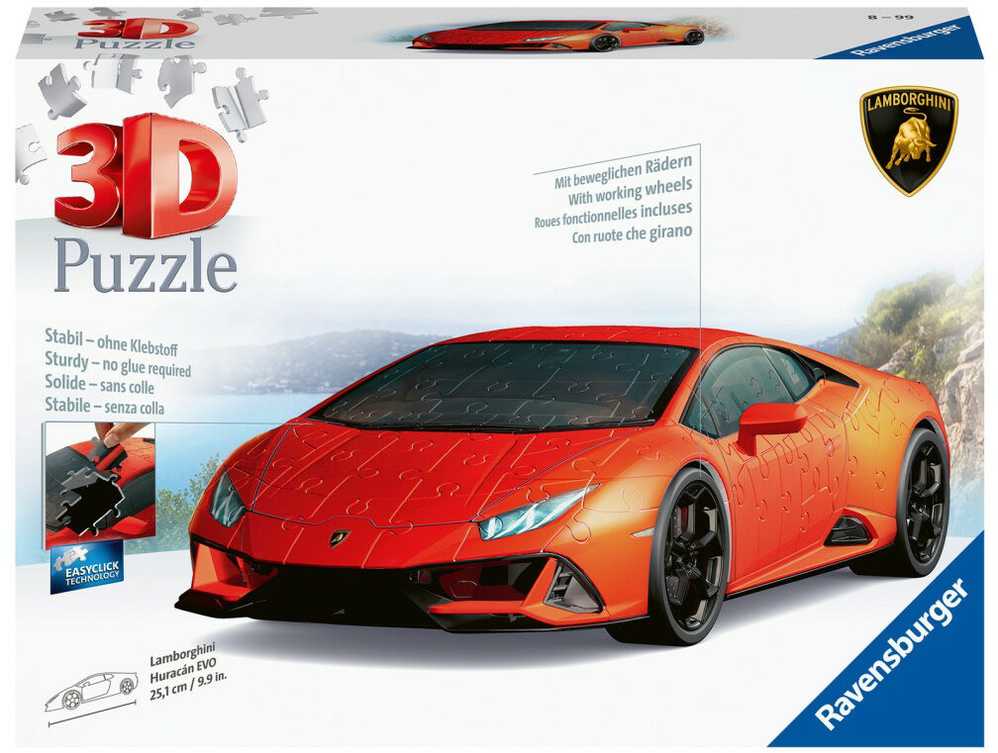 Dėlionė Puzzle - Ravensburger 3D Model Lamborghini Huracan Žalias