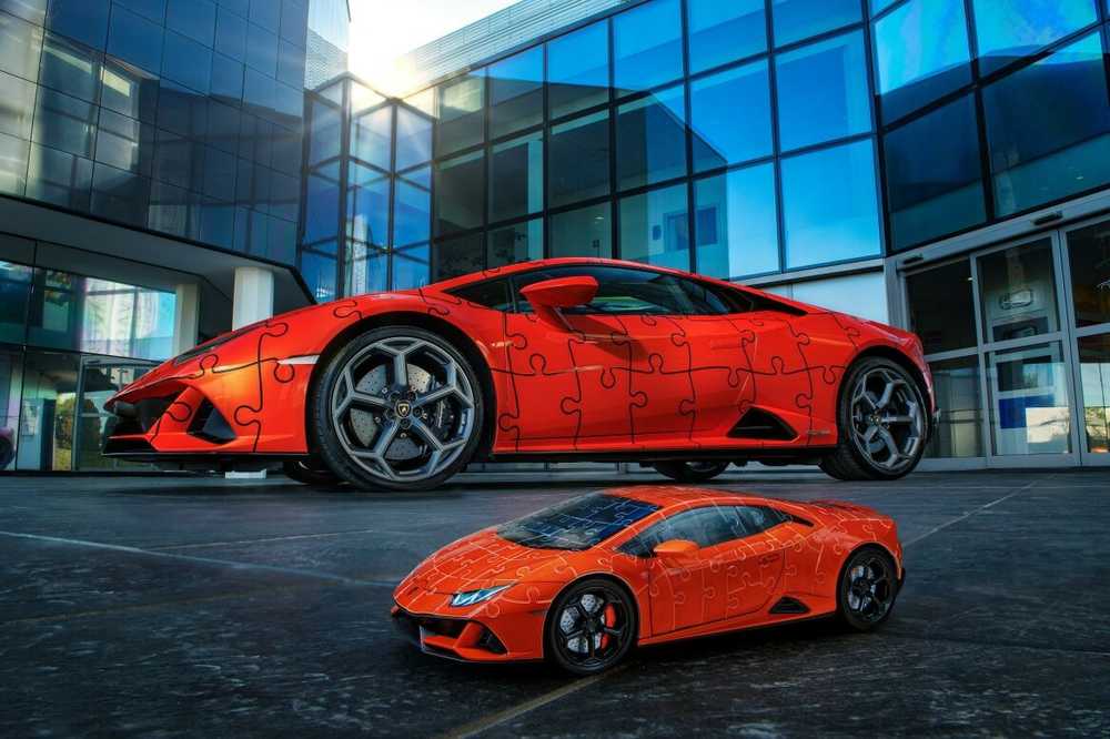Dėlionė Puzzle - Ravensburger 3D Model Lamborghini Huracan Žalias