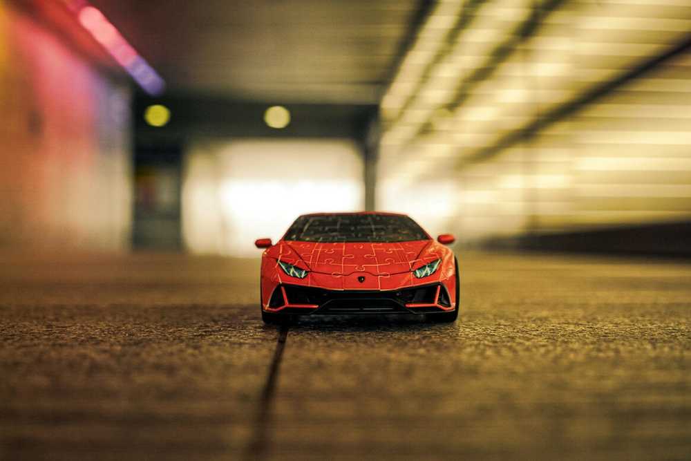 Dėlionė Puzzle - Ravensburger 3D Model Lamborghini Huracan Žalias