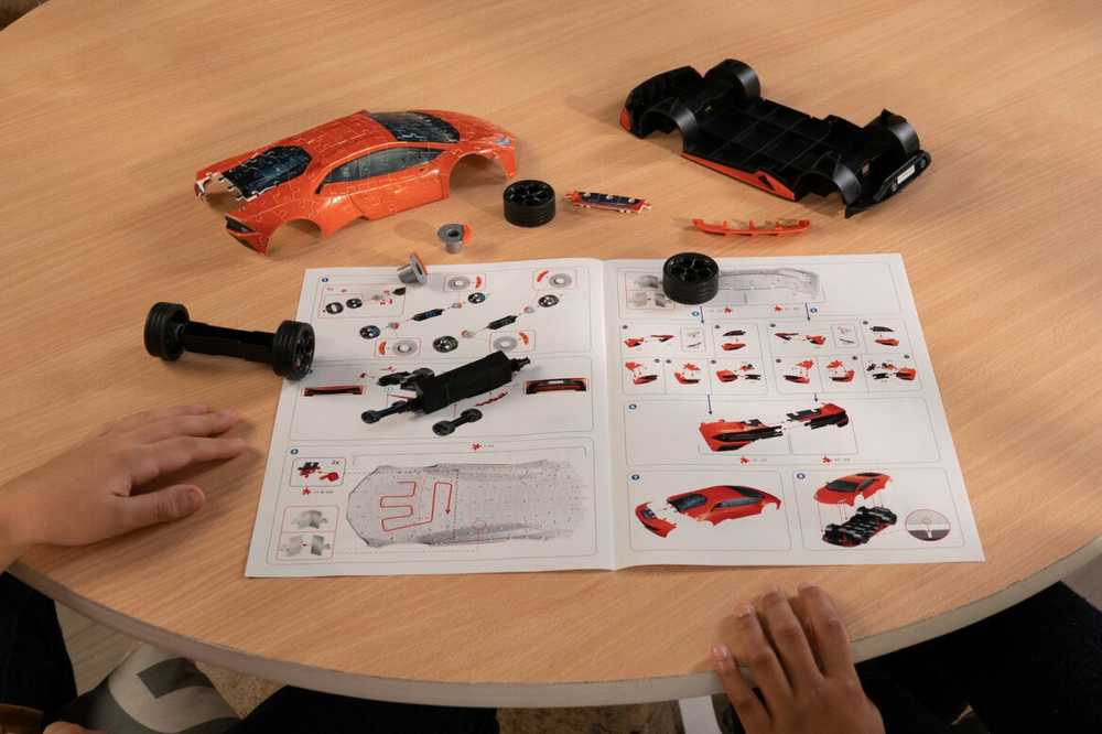 Dėlionė Puzzle - Ravensburger 3D Model Lamborghini Huracan Žalias