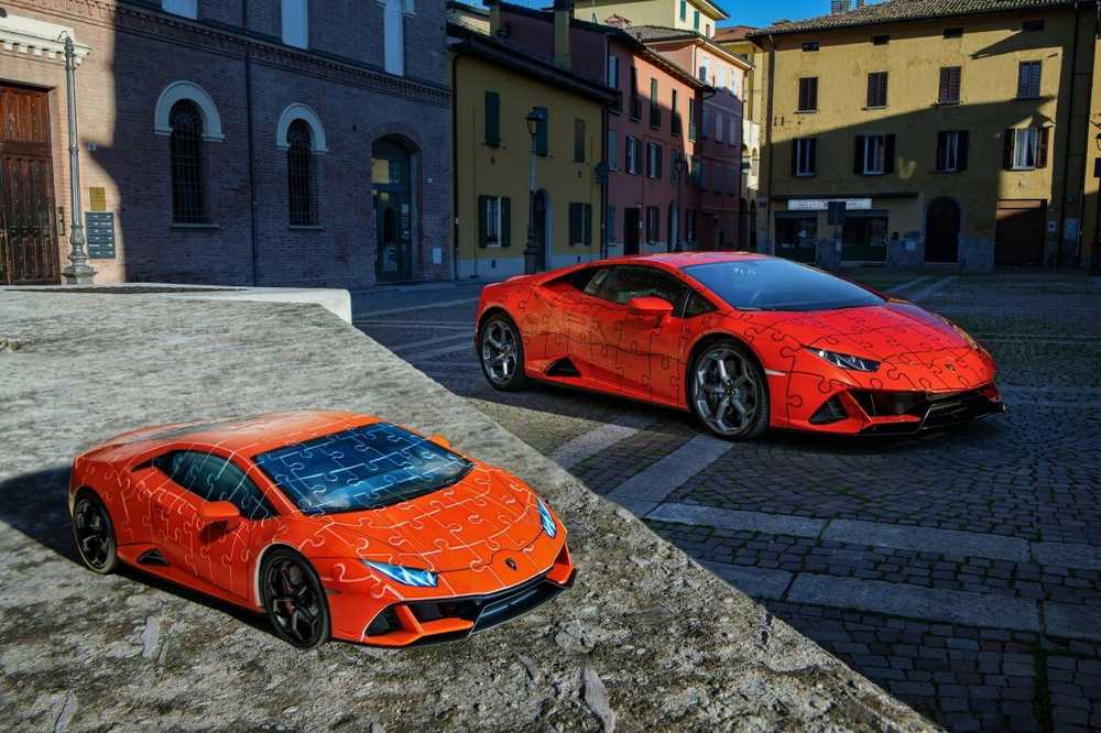 Dėlionė Puzzle - Ravensburger 3D Model Lamborghini Huracan Žalias