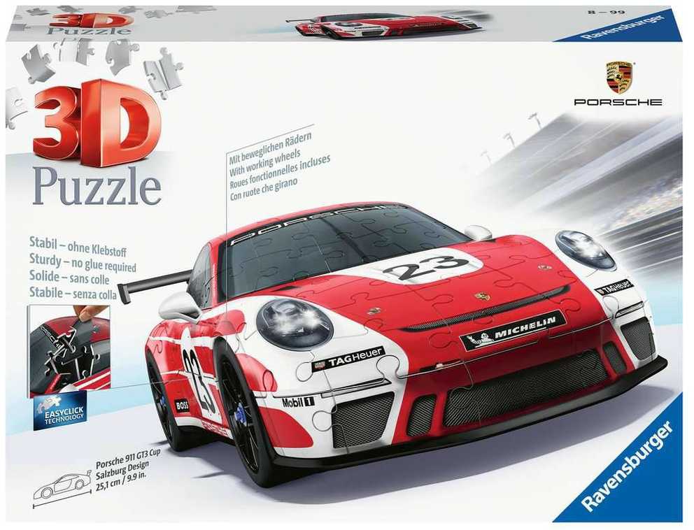 Ravensburger 3D Dėlionė 152 vnt. - Porsche 911 GT3