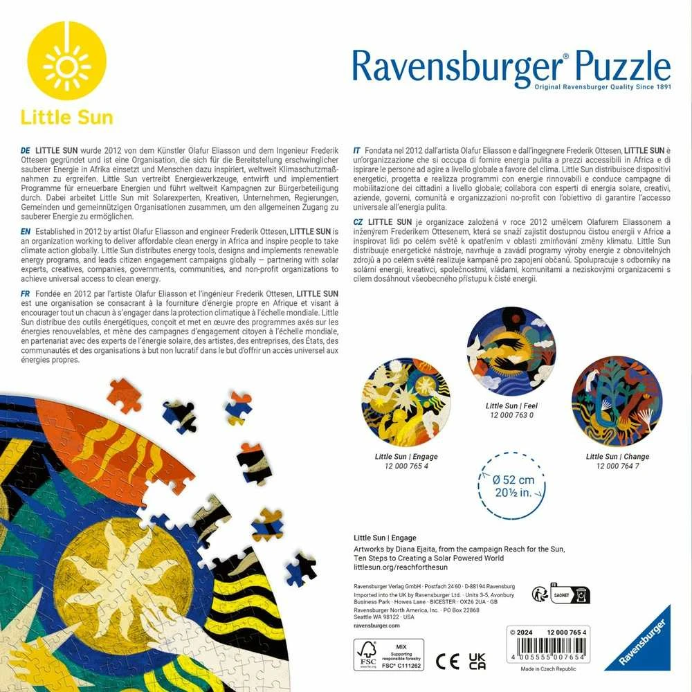 Ravensburger Dėlionė 500 vnt. - Saulė
