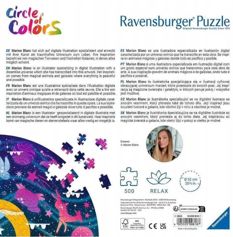 Ravensburger Dėlionė 500 vnt. - Spalvų paletė