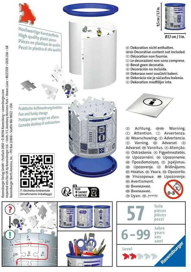 Ravensburger 3D Dėlionė 57 vnt. - Star Wars pieštukinė