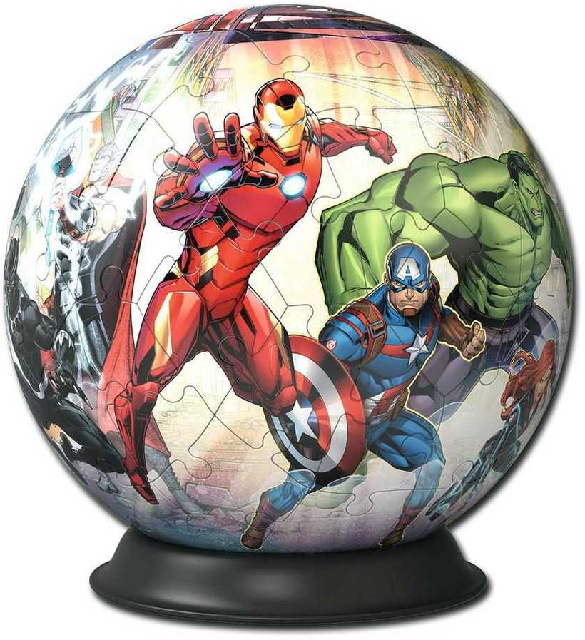 Ravensburger 3D Dėlionė 73 vnt. - Marvel kamuolys - Keršytojai aprašymas - Prekės nuotrauka