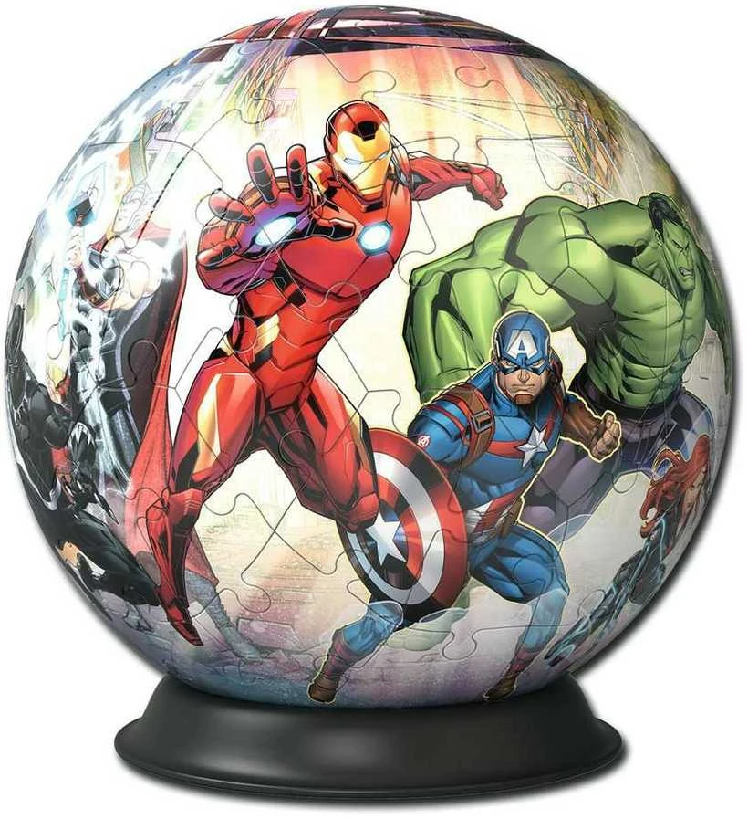 Ravensburger 3D Dėlionė 73 vnt. - Marvel kamuolys - Keršytojai aprašymas - Prekės nuotrauka
