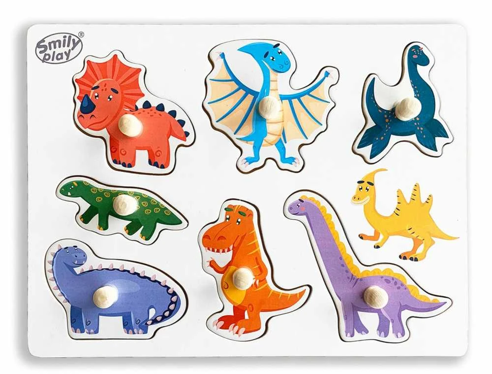 SMILY PLAY SPW83802 dinozaurų dėlionės