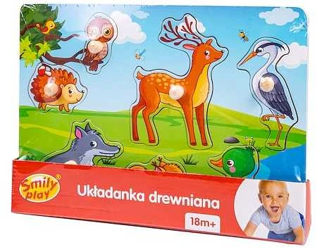 SMILY PLAY SPW83611 medinė dėlionė miško gyvūnai
