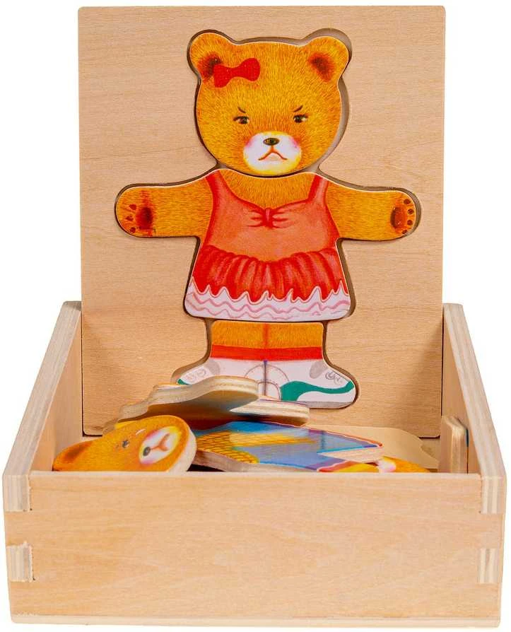 SMILY PLAY SPW83593 medinis meškiukas mergina dėlionės