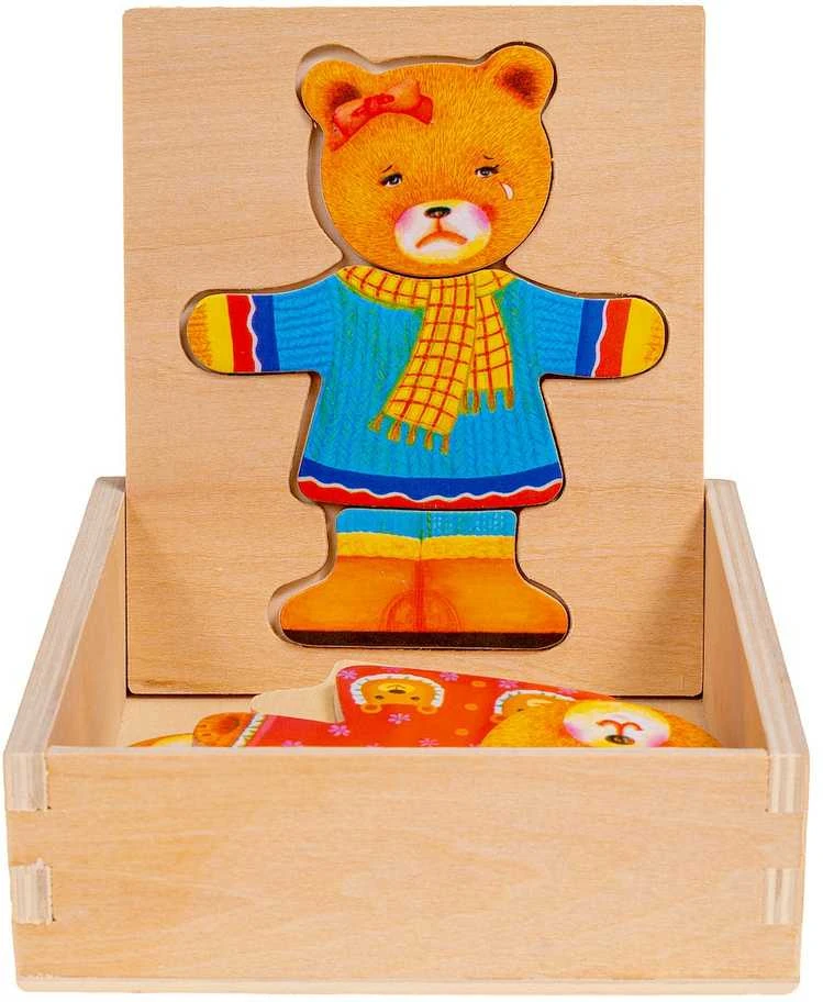 SMILY PLAY SPW83593 medinis meškiukas mergina dėlionės