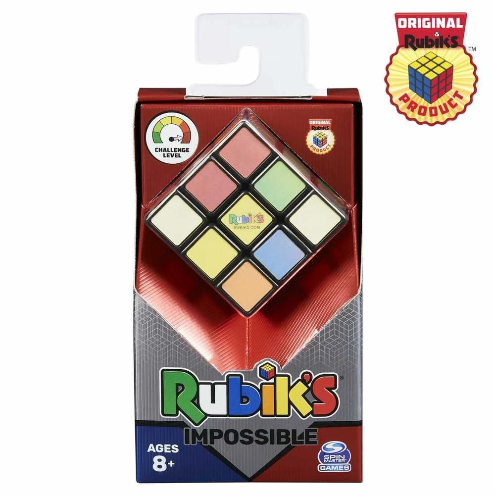 Spin Master RUBIK'S CUBE 3x3 Impossible - 6063974 - Rubiko kubas labai sudėtingas, spalva keičiasi priklausomai nuo kampų
