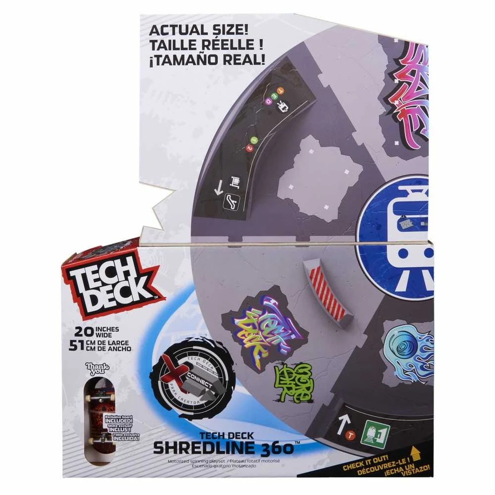 Spin Master Grifo besisukanti rampa „Shredline“ 360 laipsnių kampu, 51 cm + „Riedlente Thank You Tech“ denis