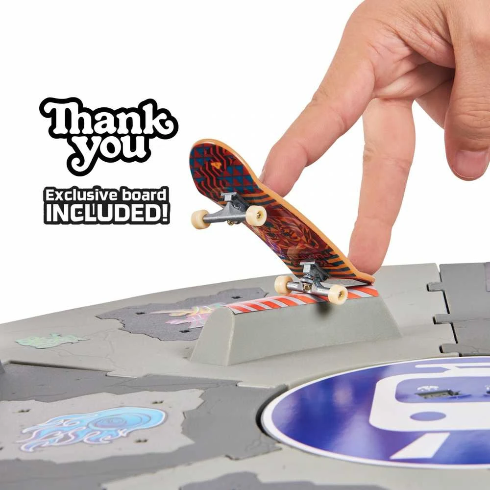 Spin Master Grifo besisukanti rampa „Shredline“ 360 laipsnių kampu, 51 cm + „Riedlente Thank You Tech“ denis